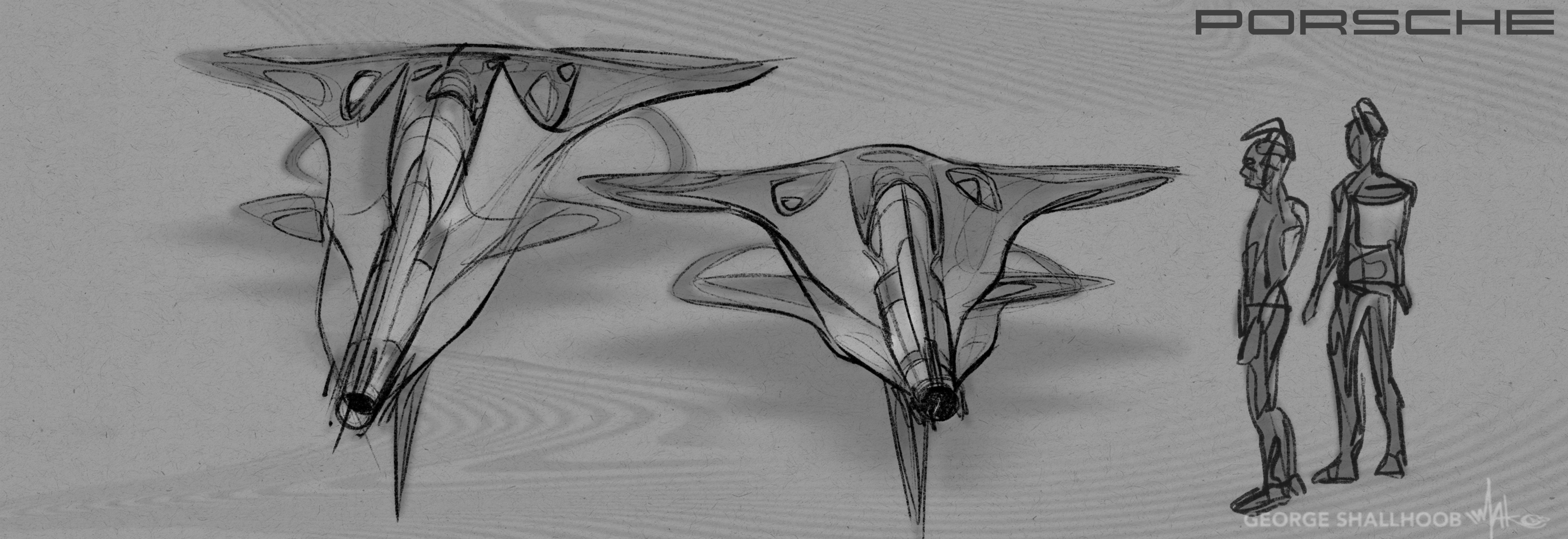 Aggressive top-down render of a futuristic, winged exo-craft.